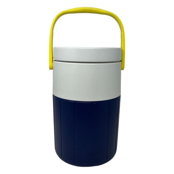 Vintage 1993 Coleman Insulated Water Jug Cooler 90s Blue Funky Retro USA Made - Picture 14 of 16
